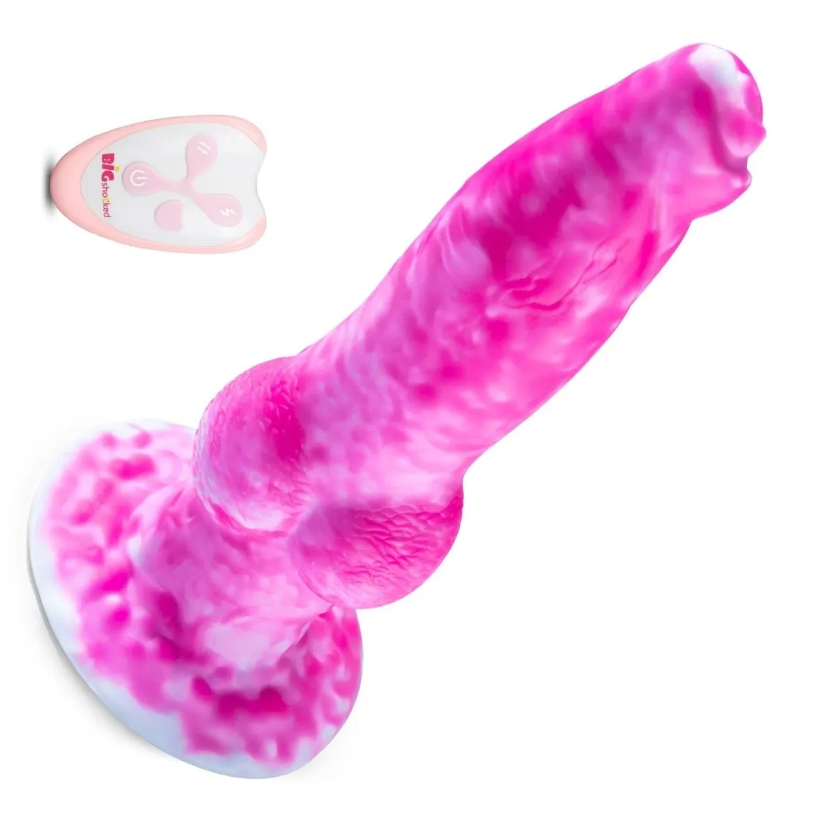 2 in 1 8.7in Thrusting & Vibrating Silicone Monster Vibrator-App Control