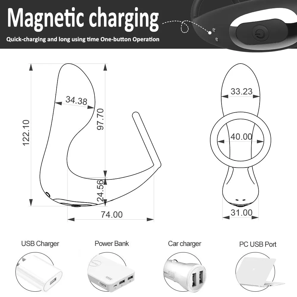 2 In1 Vibrator Anal Plug 10 Vibration Modes