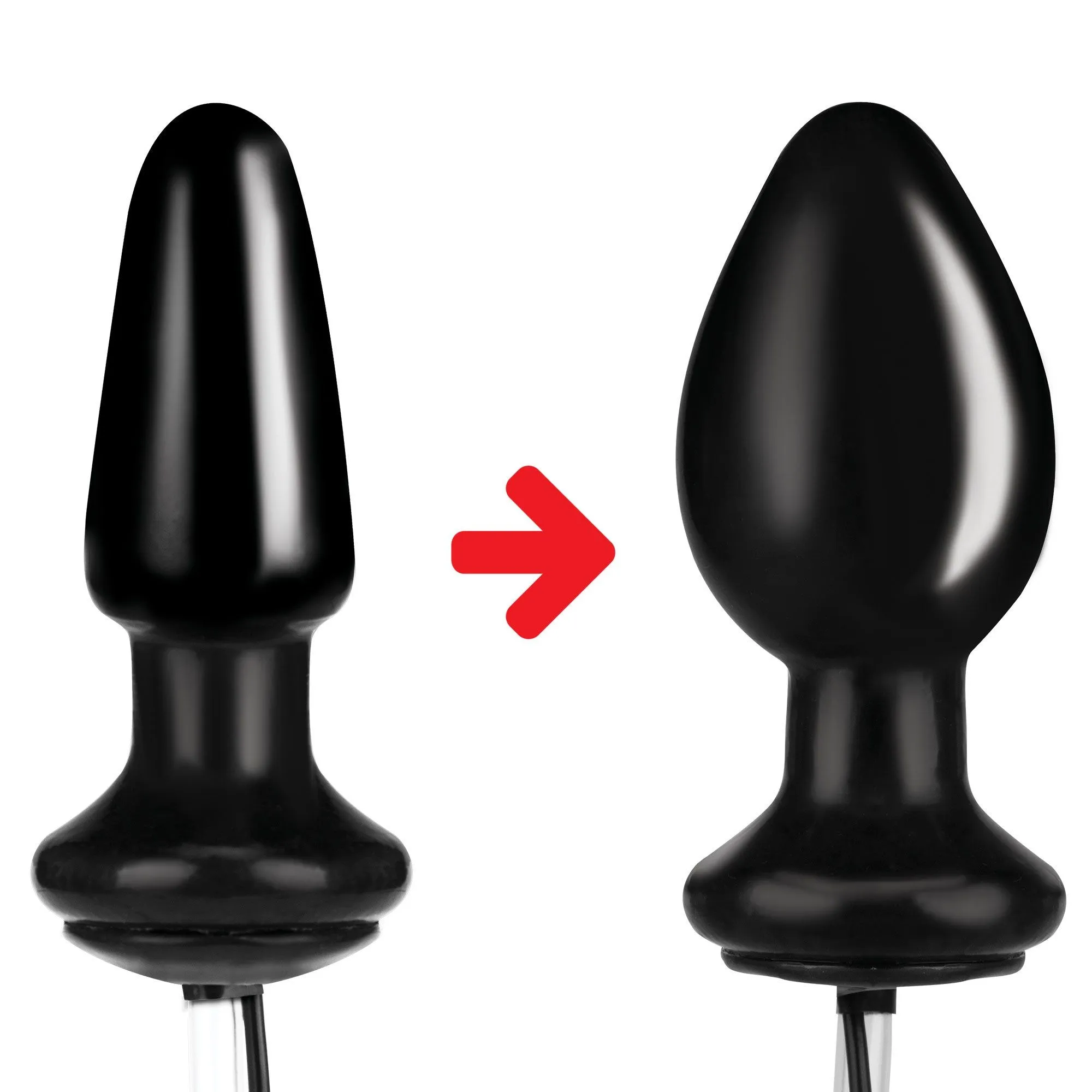 4" Inflatable Vibrating Butt Plug