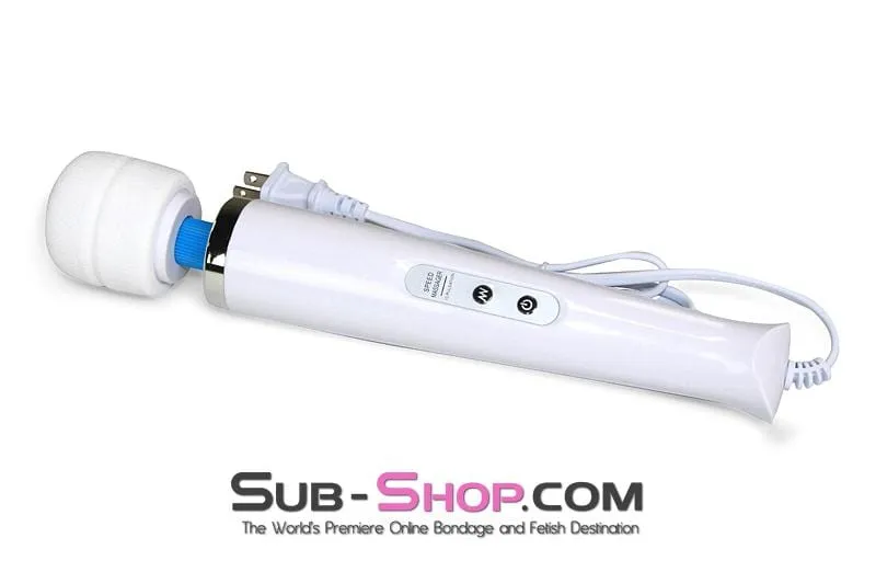 6959R      10 Speed Magic Wand Massager, White - MEGA Deal