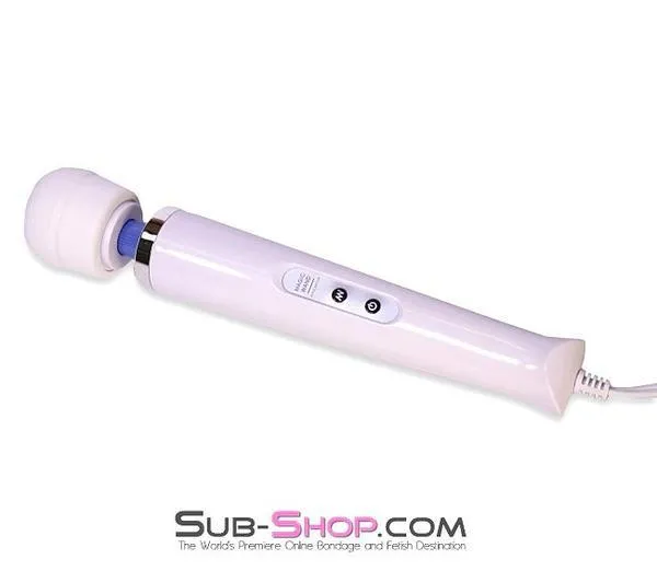 6959R      10 Speed Magic Wand Massager, White - MEGA Deal