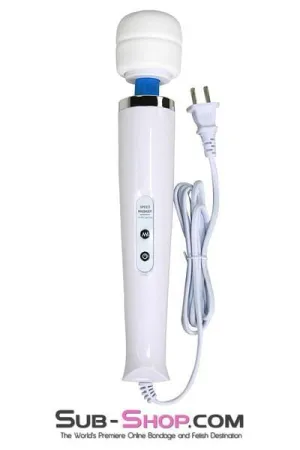 6959R      10 Speed Magic Wand Massager, White