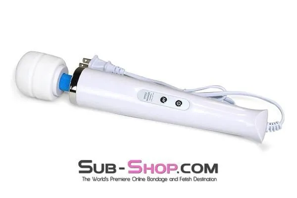 6959R      10 Speed Magic Wand Massager, White