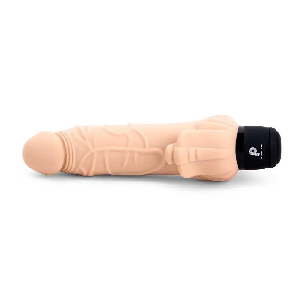 7" Realistic Vibrator With Clitoral Stimulator