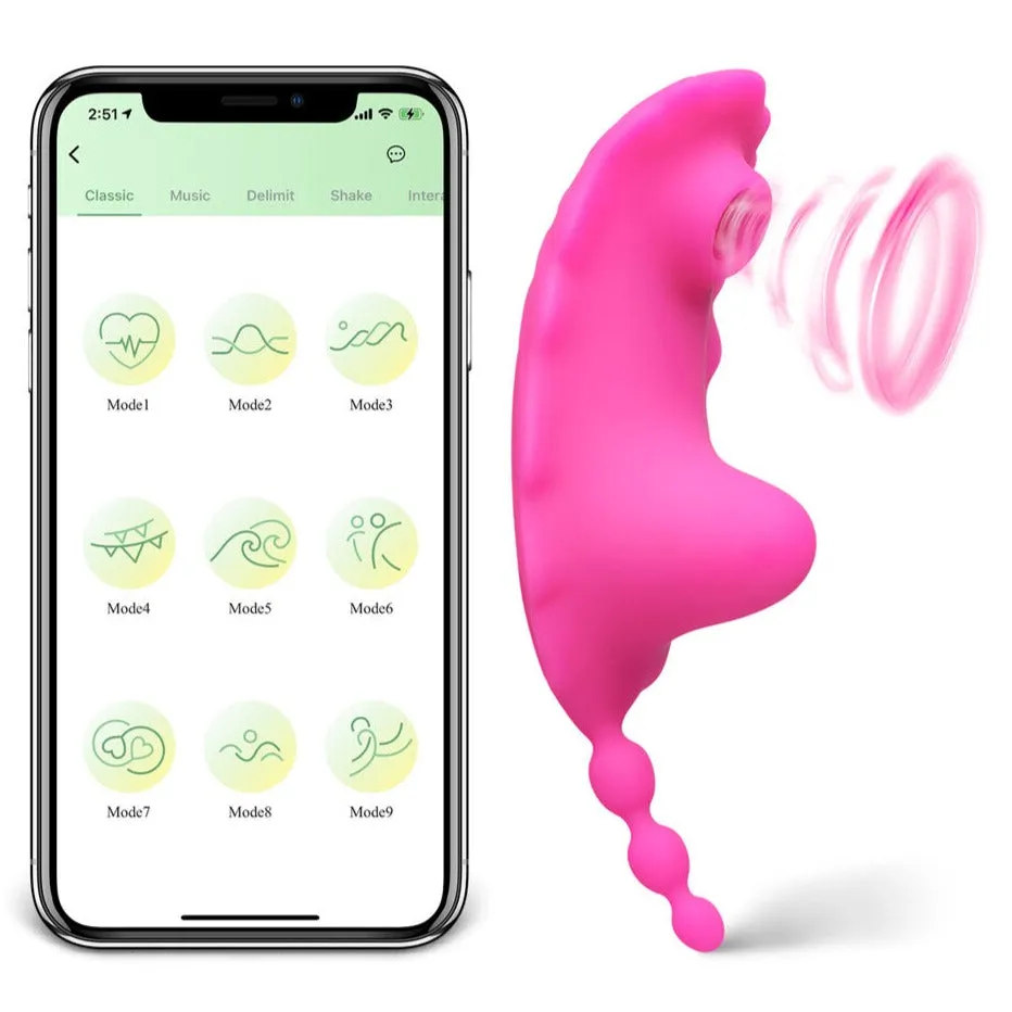 App-Controlled Clit Sucking Vibrator Pink