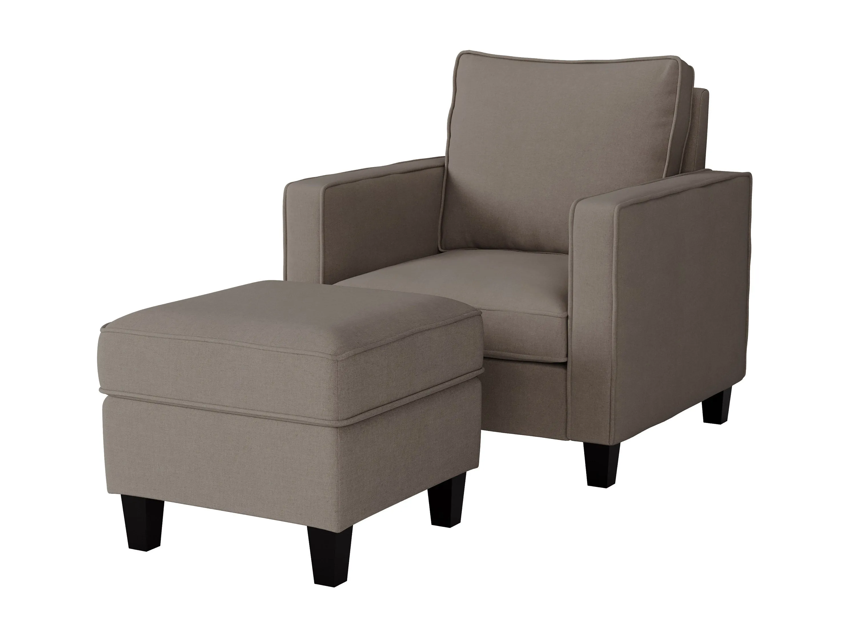 Arm Chair with Ottoman