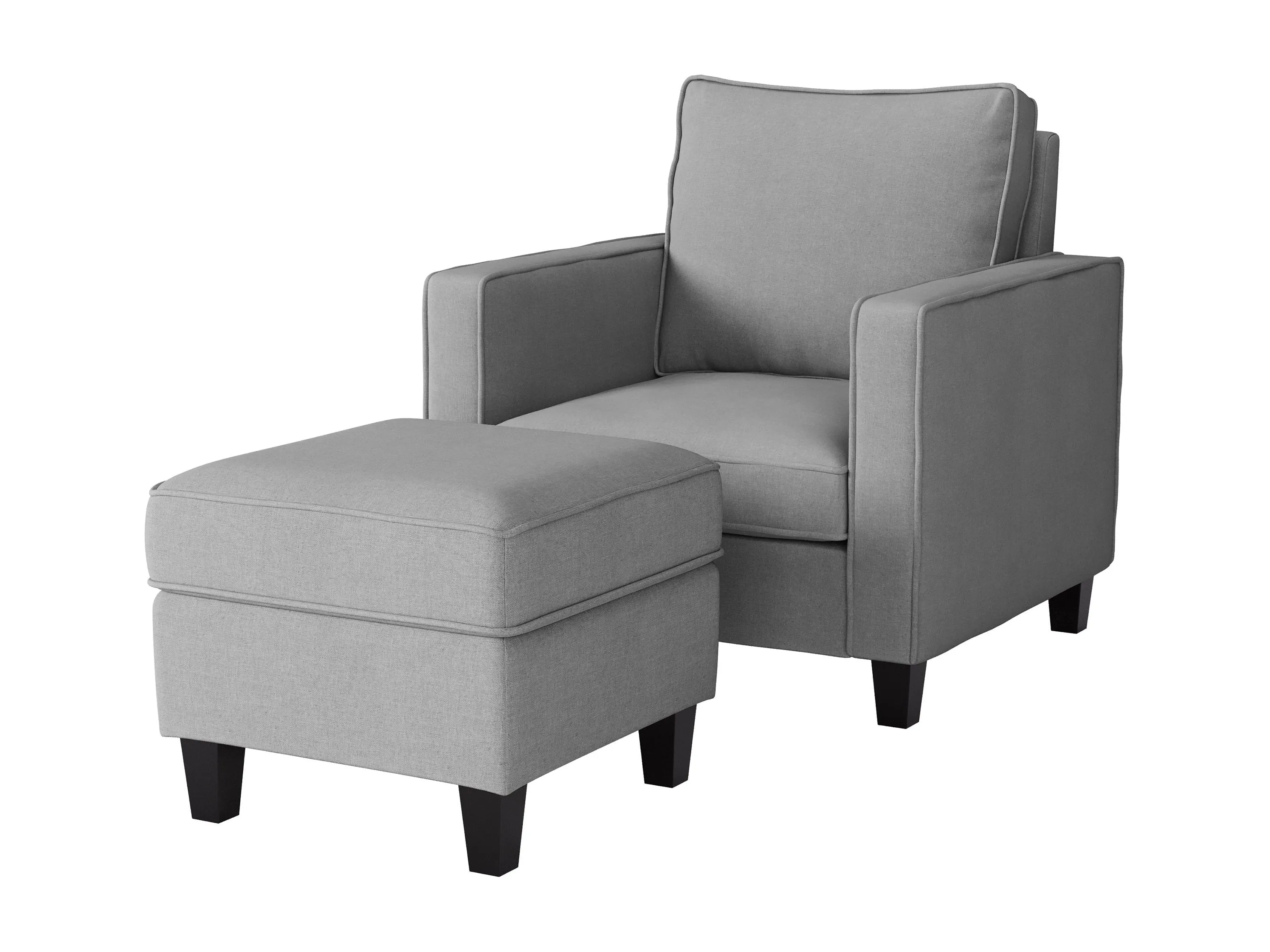 Arm Chair with Ottoman