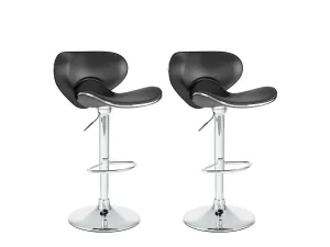 Bar Stools with Backs, Set of 2