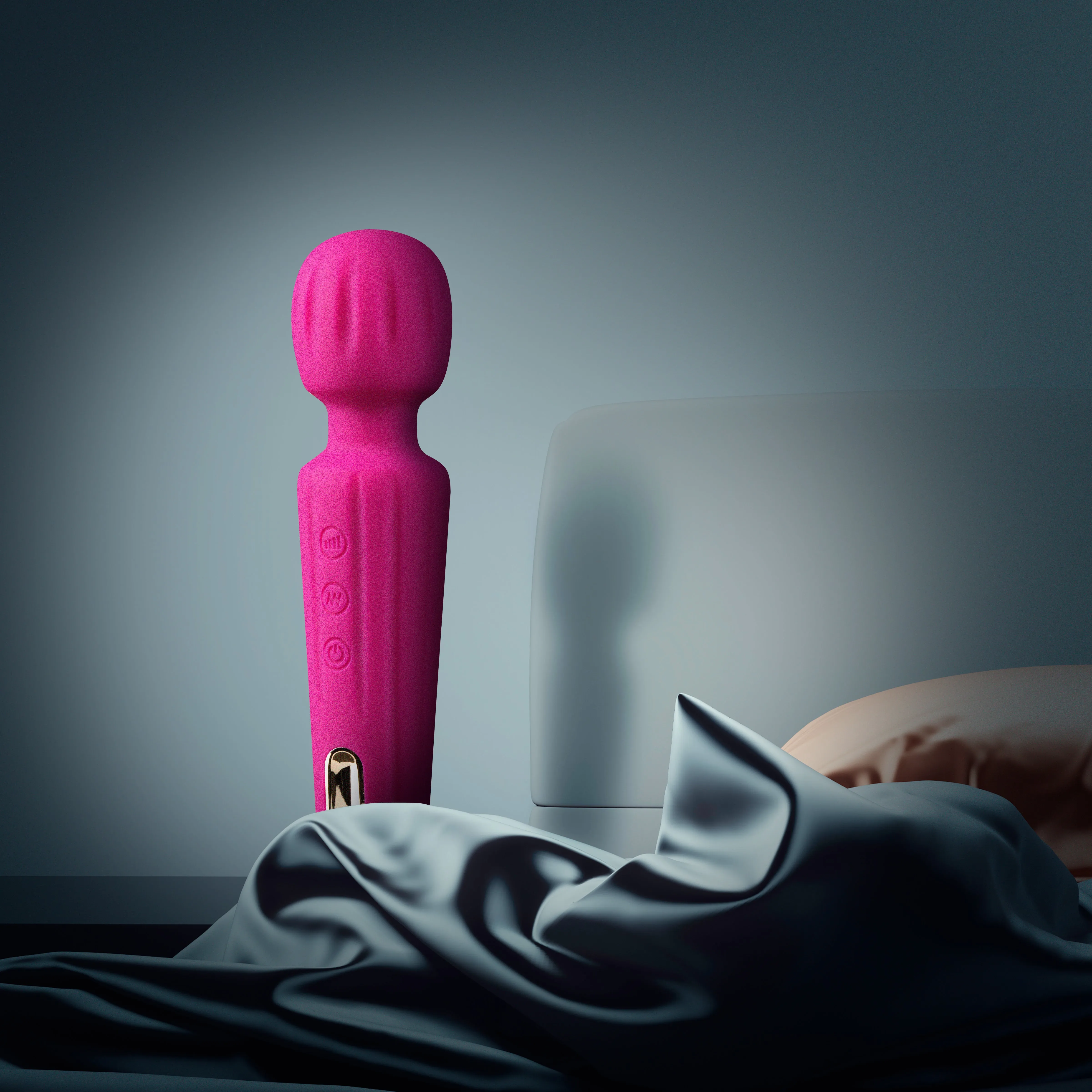 Blush Allana Velvet 20 Function Vibrating Massage Wand With RumboTech™