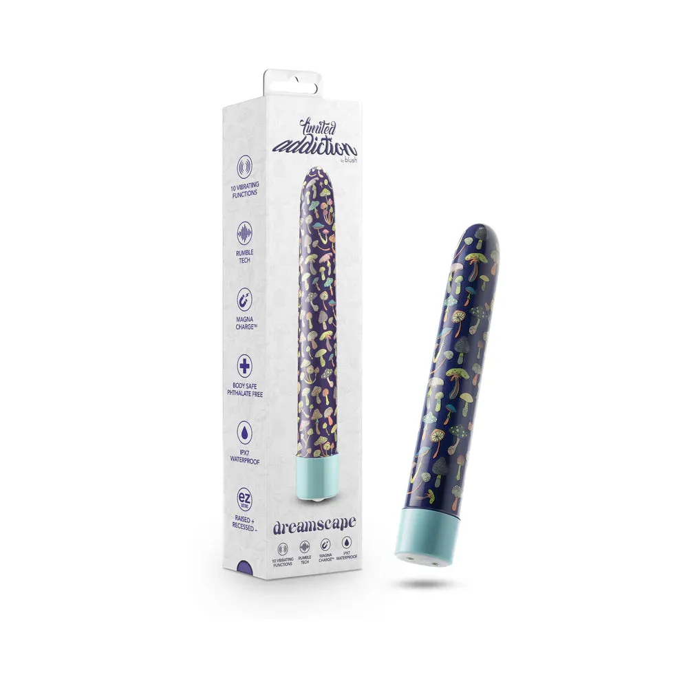 Blush Limited Addiction Dreamscape Rechargeable 7 in. Vibrator Blue