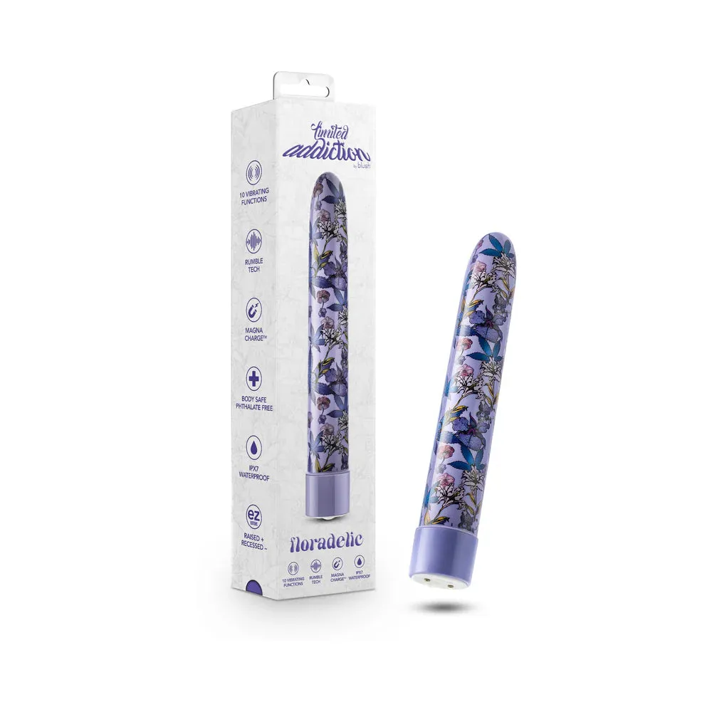 Blush Limited Addiction Floradelic Rechargeable 7 in. Vibrator