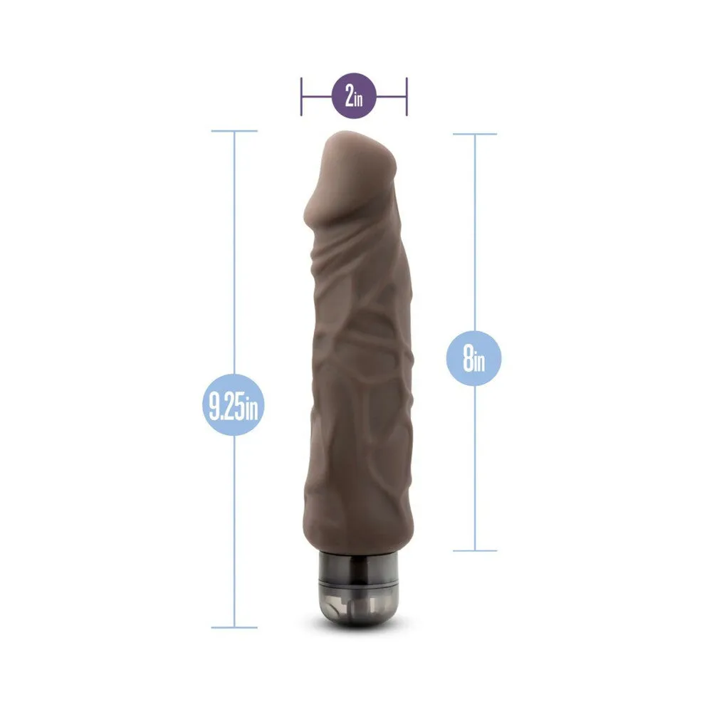 Blush X5 Plus Hard On Realistic 9 in. Vibrating Dildo Brown