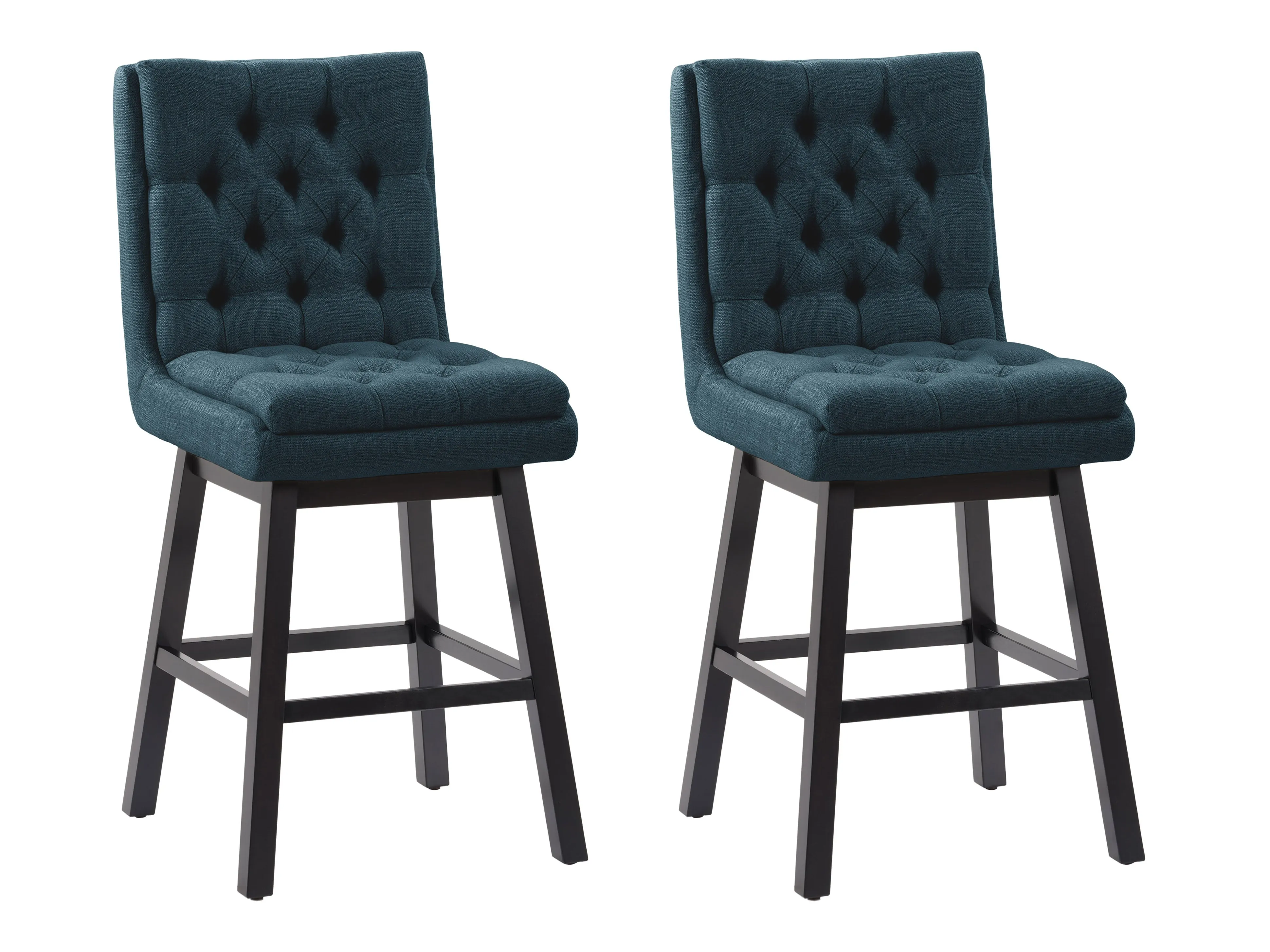 Button Tufted Bar Stools