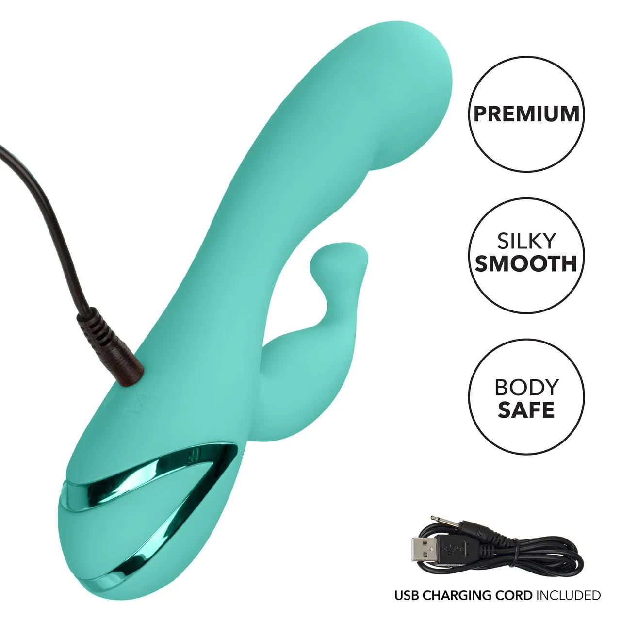 California Dreaming Tahoe Temptation Silicone Rechargeable Rabbit Vibrator