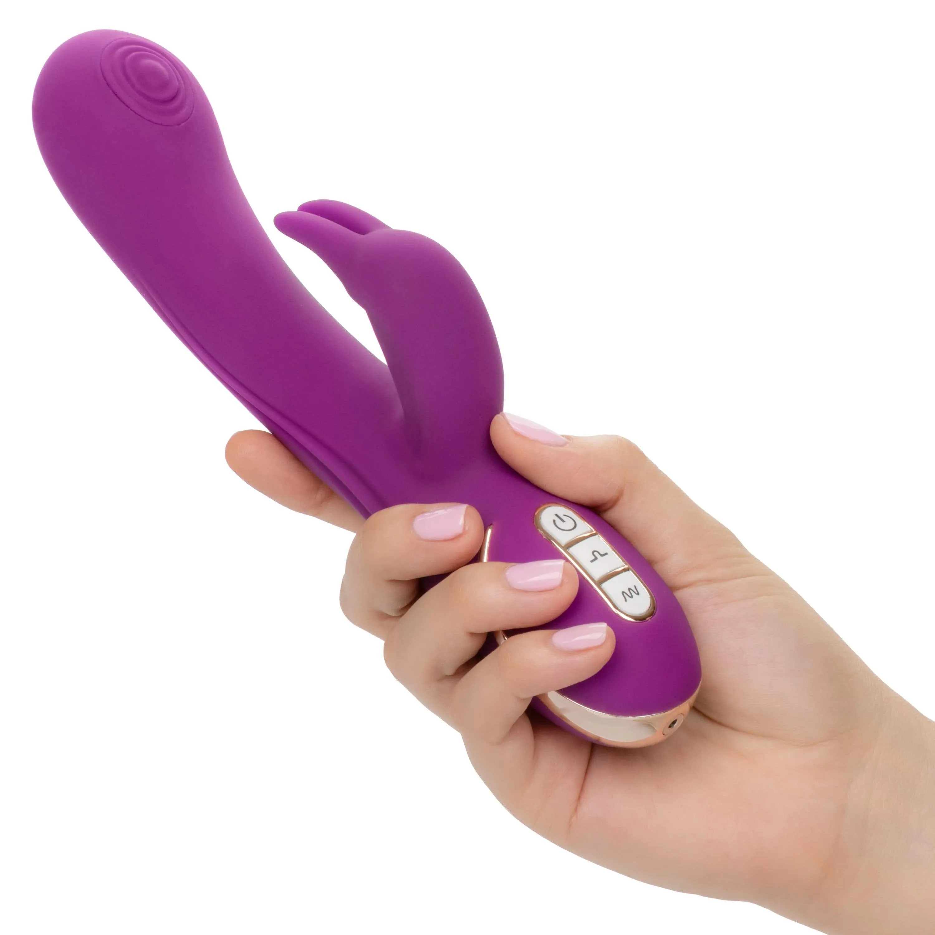 California Exotics - Jack Rabbit Signature Silicone Thumping Rabbit Vibrator (Purple)