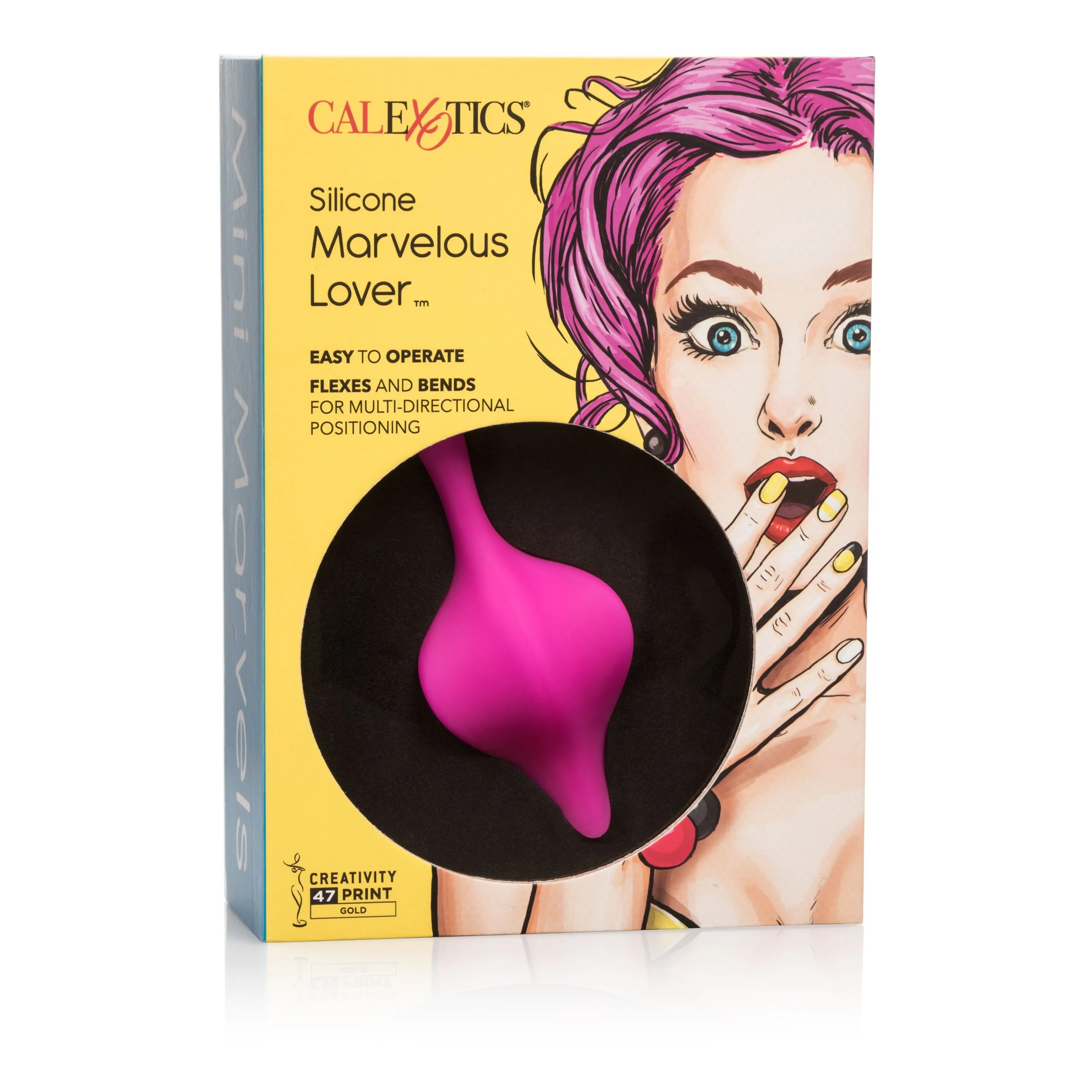 California Exotics - Mini Marvels Silicone Marvelous Lover Clit Massager (Pink)