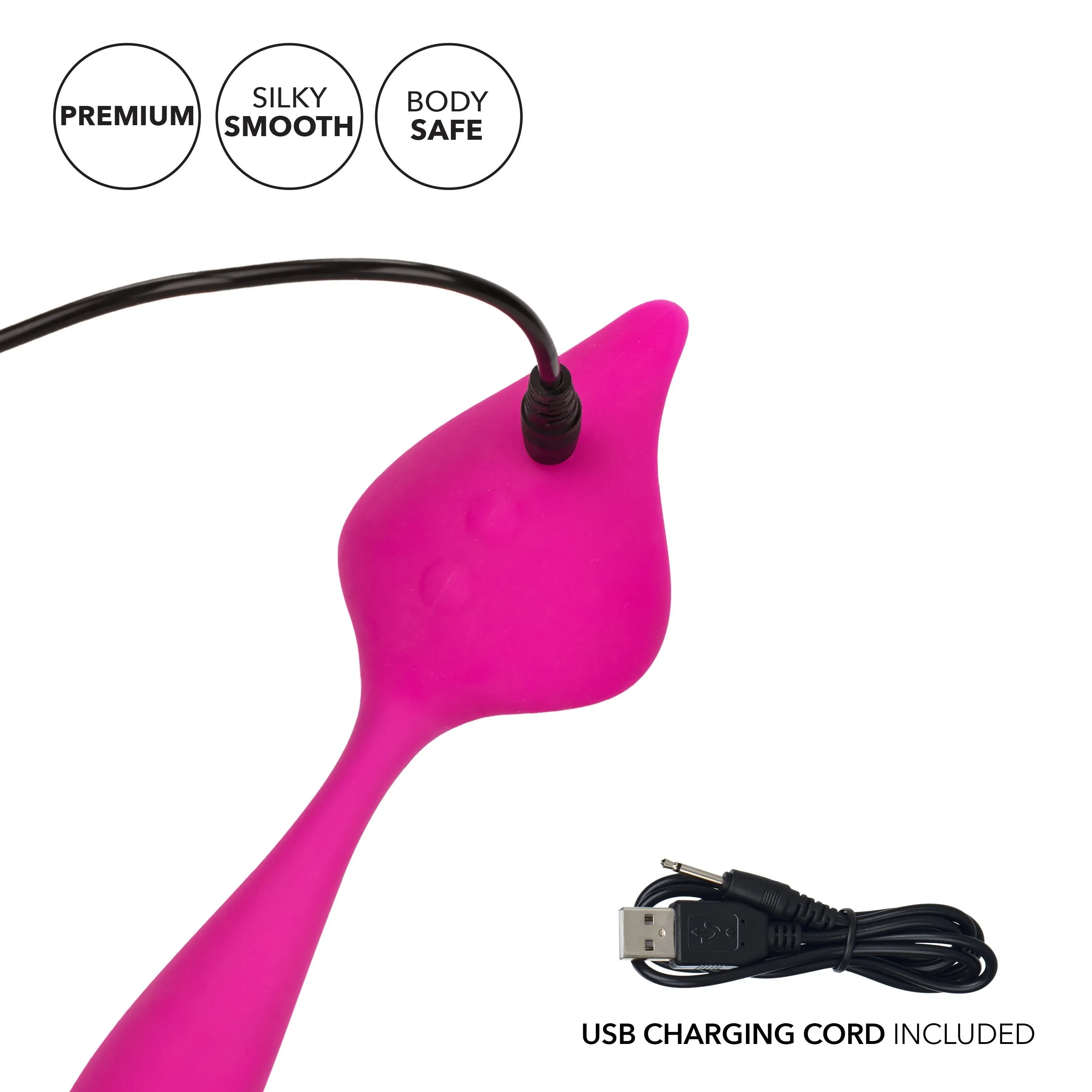 California Exotics - Mini Marvels Silicone Marvelous Lover Clit Massager (Pink)