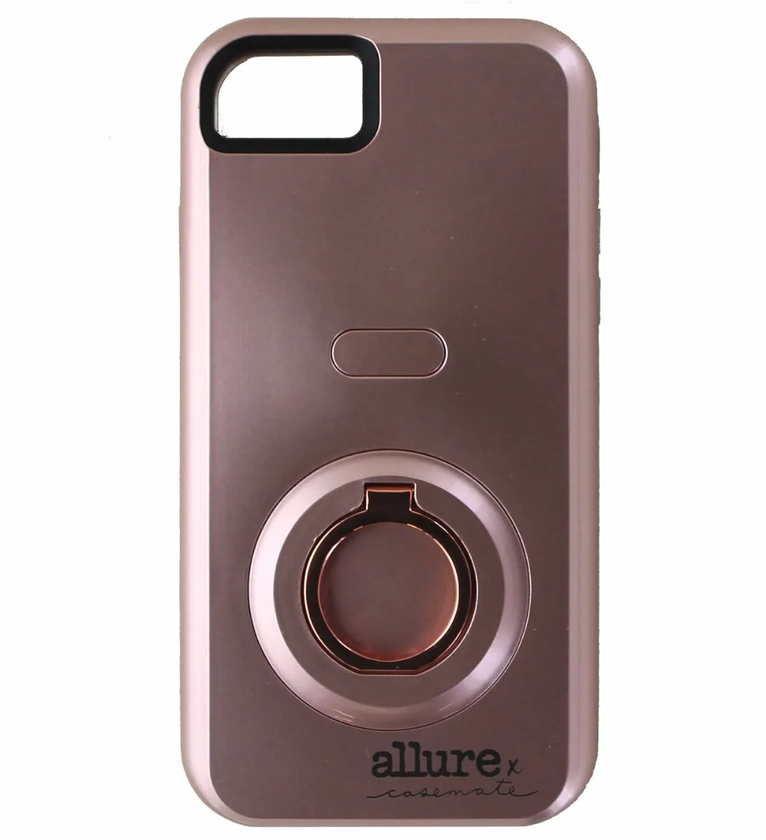 Case-Mate Allure Selfie Case for Apple iPhone 7 6S 6 Rose Gold LED Light