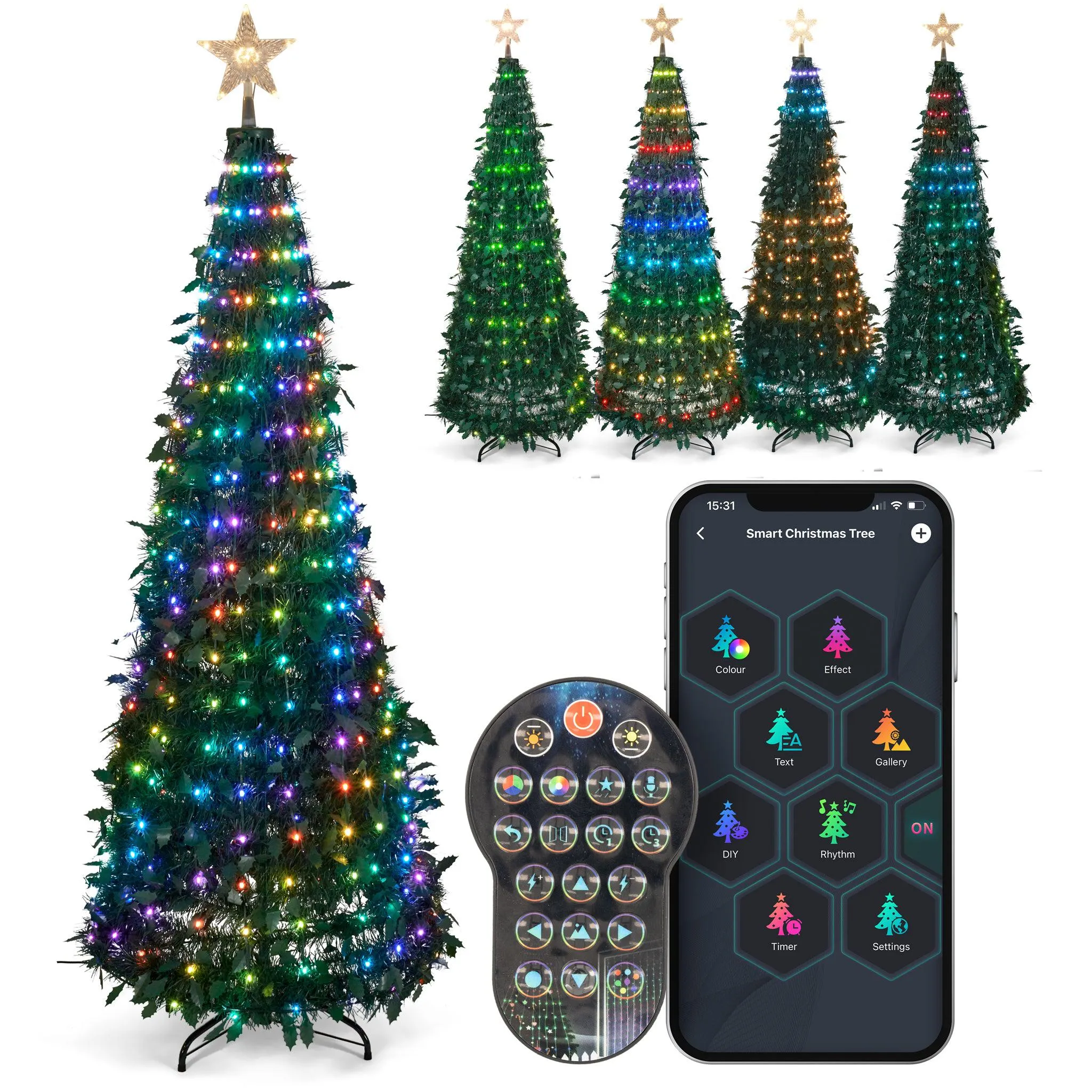 Christmas Tree 6ft Pop Up Smart LED Tree