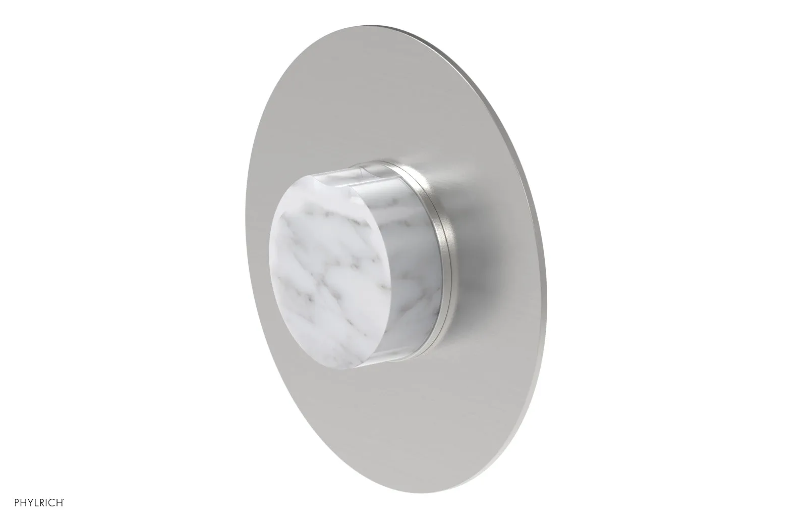 CIRC - Thermostatic Shower Trim, White Marble Handle 4-716