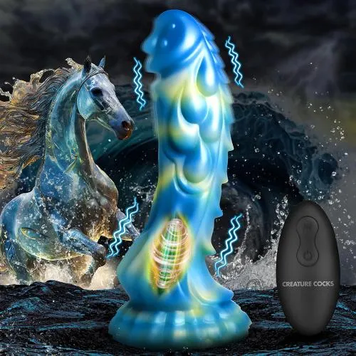 Creature Cocks Sea Stallion Silicone Rechargeable Dildo with Remote