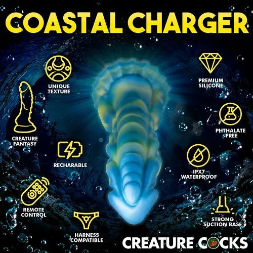 Creature Cocks Sea Stallion Silicone Rechargeable Dildo with Remote