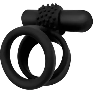 Decadence Ball Trap Dual Strap Penis & Ball Ring With Power Bullet