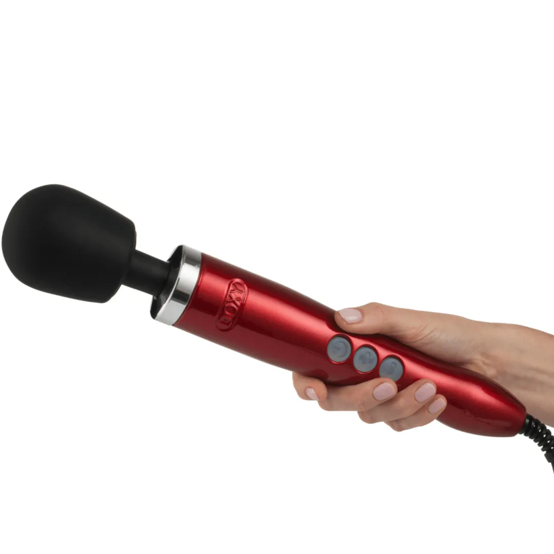 Doxy Die Cast Extra Powerful Wand Vibrator - Red