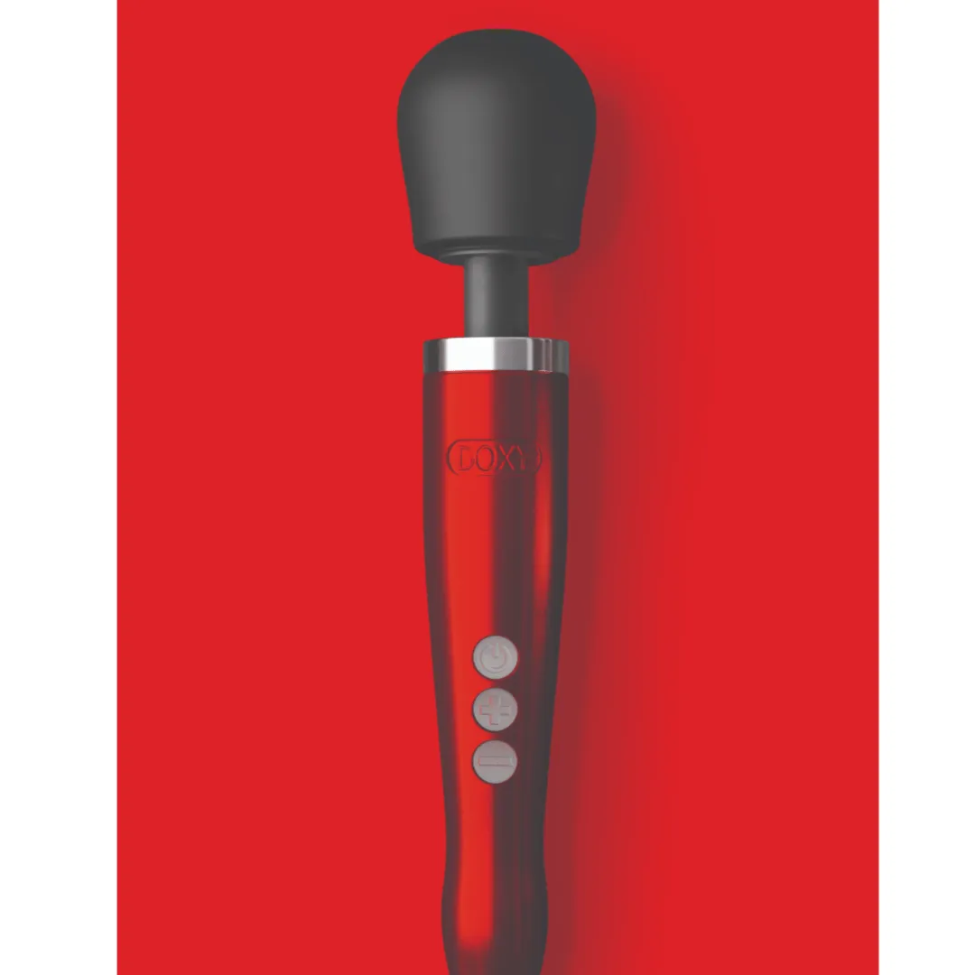 Doxy Die Cast Extra Powerful Wand Vibrator - Red