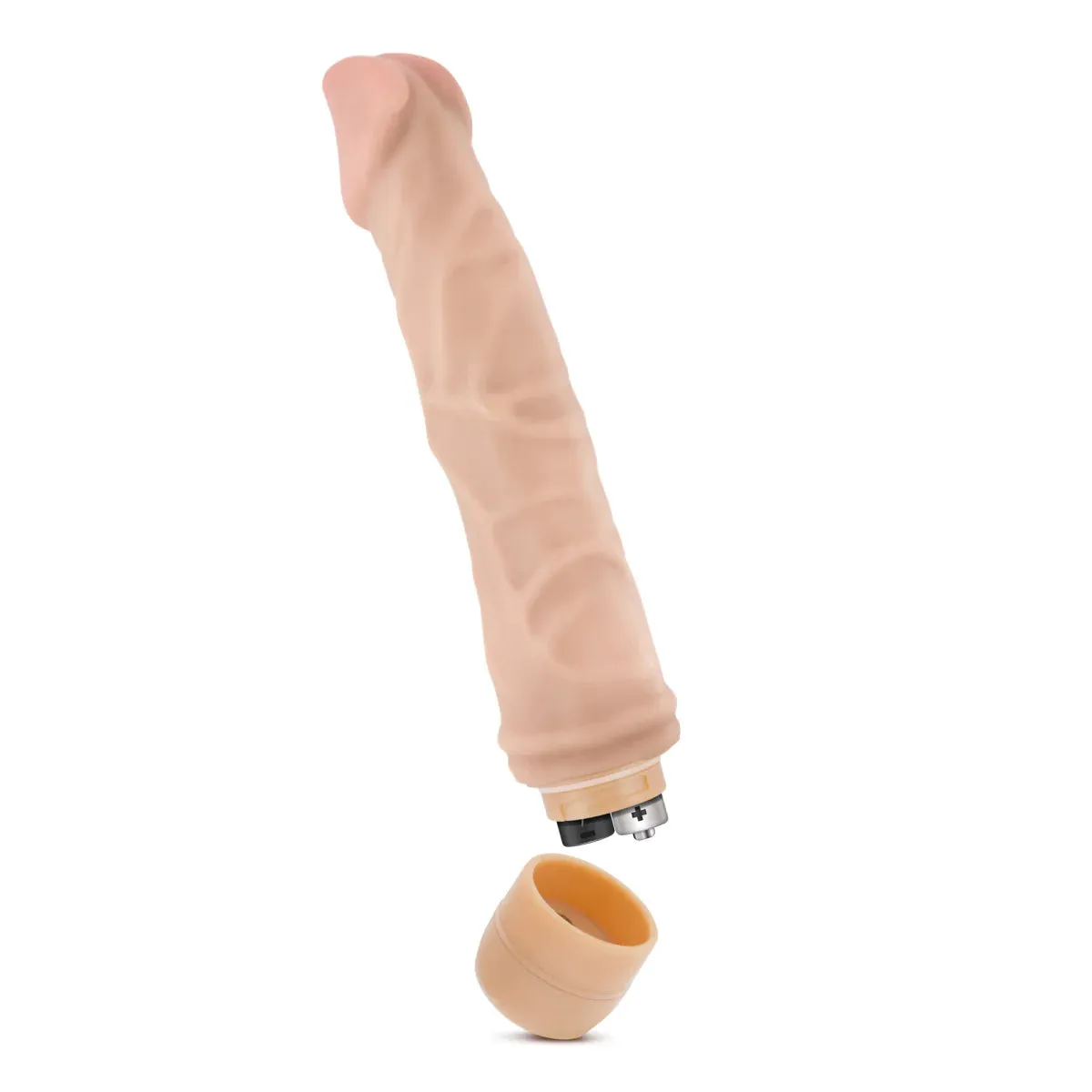 Dr. Skin Cock Vibe 6 Realistic Beige 9-Inch Long Vibrating Dildo