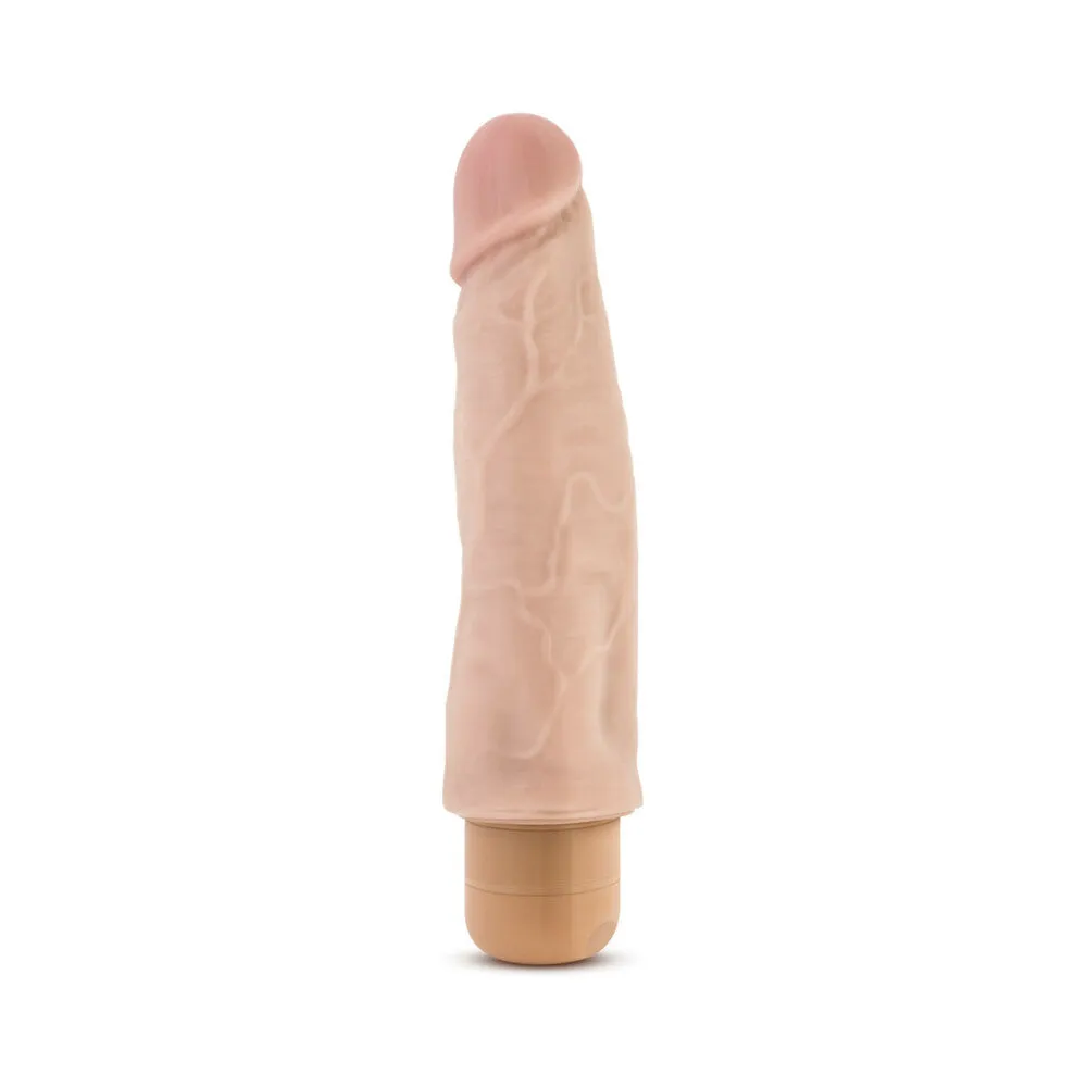 Dr. Skin Vibe 14 Realistic 8 in. Vibrating Dildo Beige