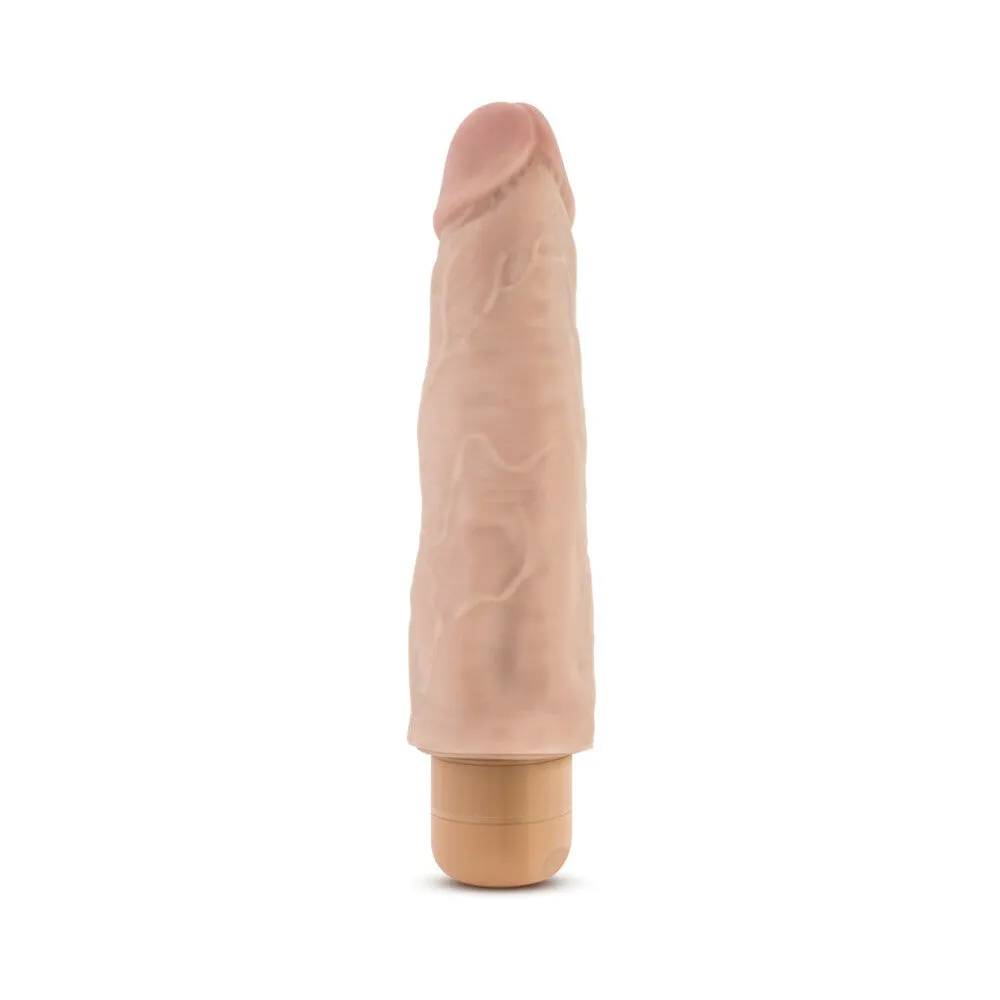 Dr. Skin Vibe 14 Realistic 8 in. Vibrating Dildo Beige