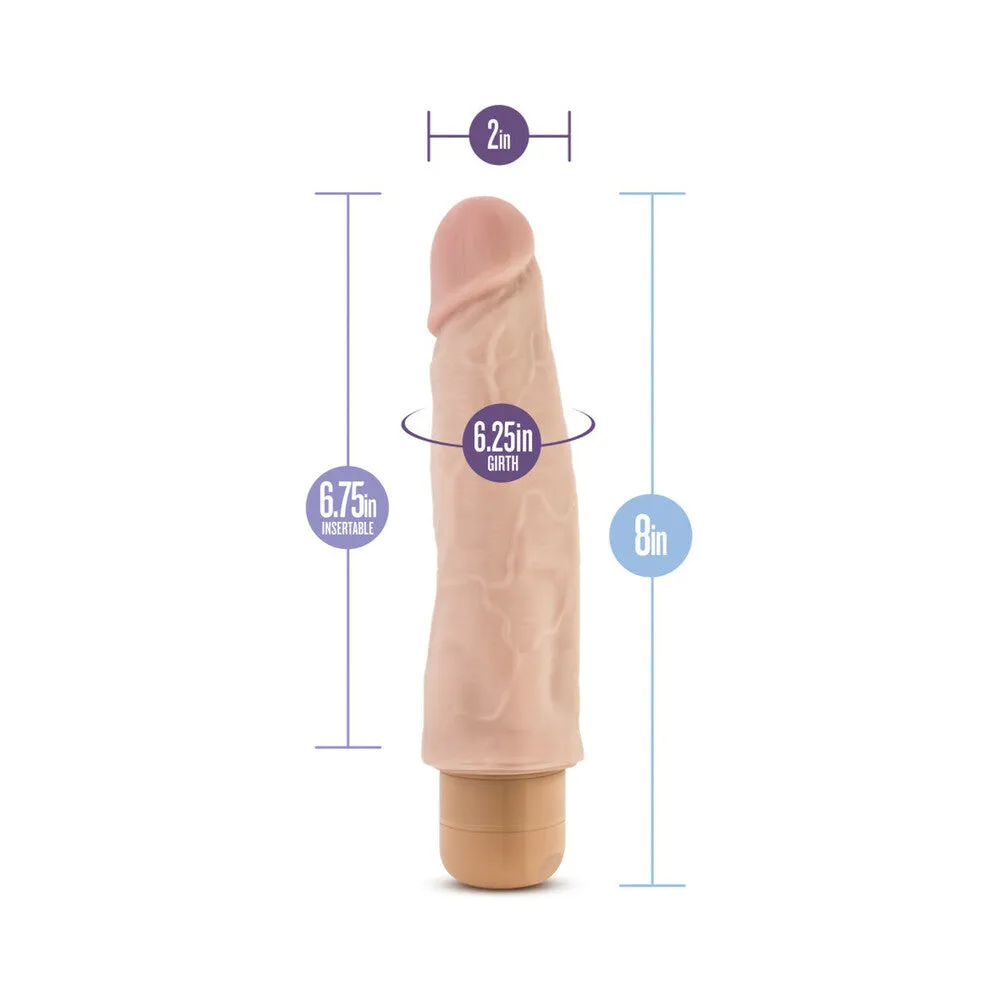 Dr. Skin Vibe 14 Realistic 8 in. Vibrating Dildo Beige