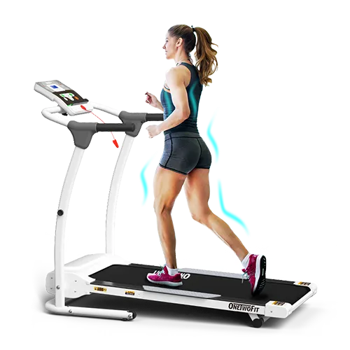 Easy Assemble Folding Treadmill w/ Fat Reduction And LED Display OT324