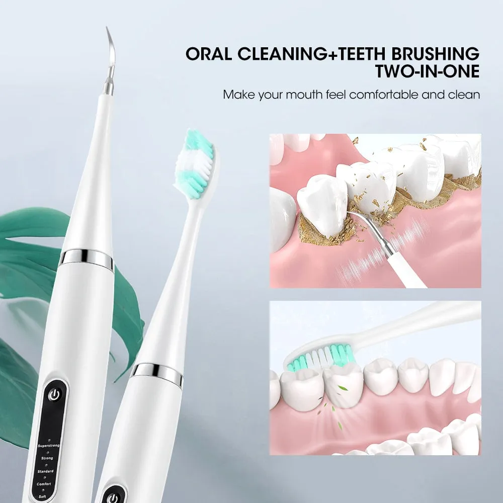 Electric Teeth Cleaner Dental Calculus Scaler Plaque Stain Tartar Removal Sonic Toothbrush Waterproof Teeth Whitening Oral Care 0ral irrigator