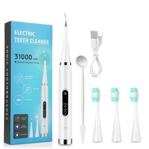 Electric Teeth Cleaner Dental Calculus Scaler Plaque Stain Tartar Removal Sonic Toothbrush Waterproof Teeth Whitening Oral Care 0ral irrigator