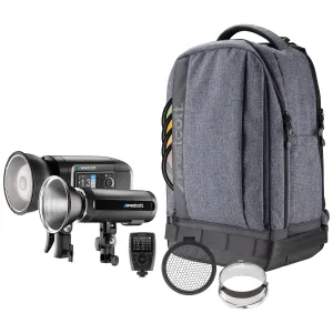 FJ Wireless 2-Light Portable Portrait Flash Kit with FJ-X3 M Universal Wireless Trigger