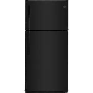 GE® 18 Cu. Ft. Top-Freezer Refrigerator Black - GTS18FTLKBB