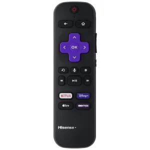 Hisense Remote Control (RC-FA5) w/ Netflix/Disney /AppleTV /HBOMax Keys  - Black