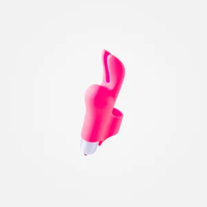 Hot Igniter - Pink Rechargeable Finger Vibrator with Rabbit Ears