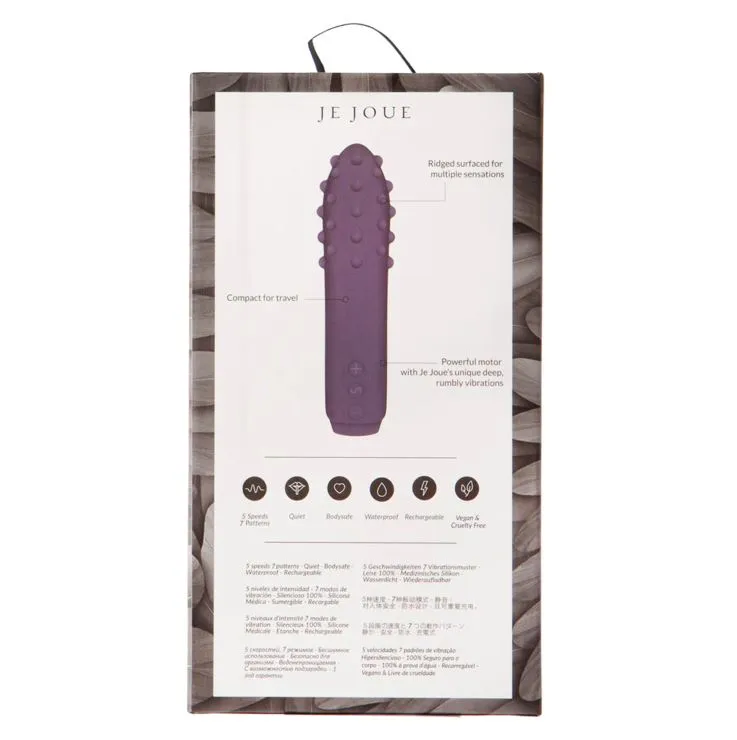 Je Joue Duet Multi-Surfaced Bullet Vibrator Purple