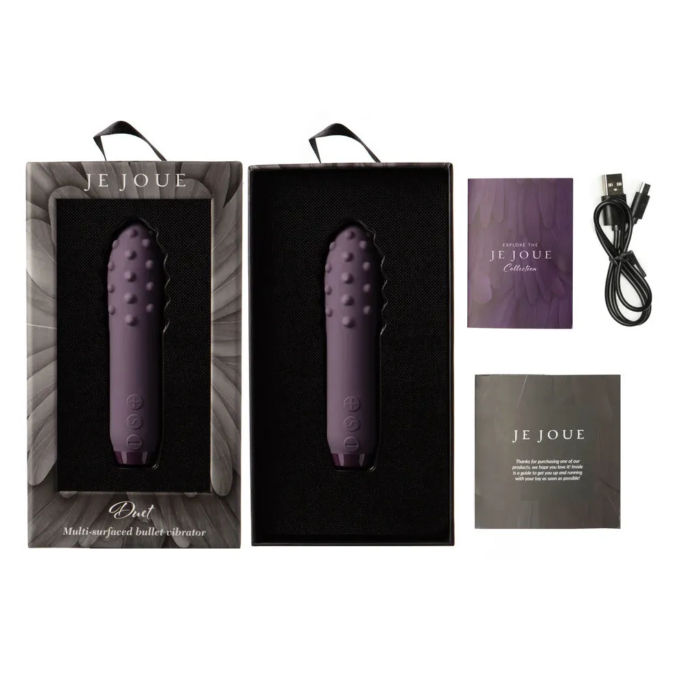 Je Joue Duet Multi-Surfaced Bullet Vibrator Purple