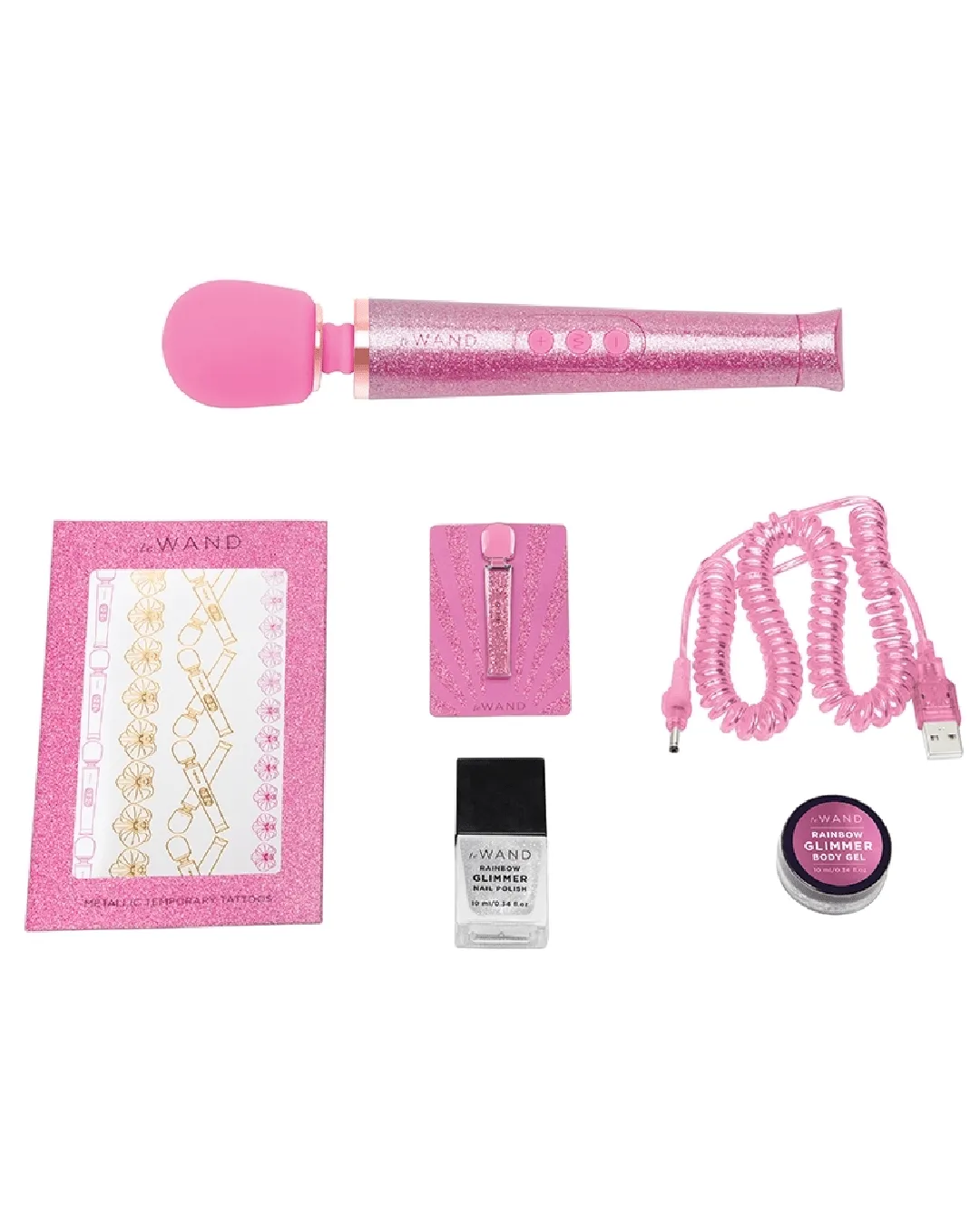 Le Wand All That Glimmers Wand Vibrator - Pink