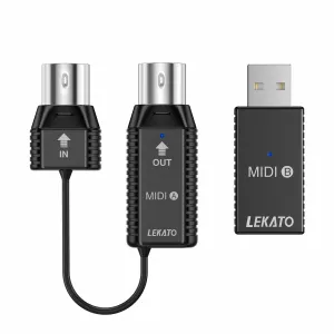 LEKATO Bluetooth Wireless MIDI Adapter