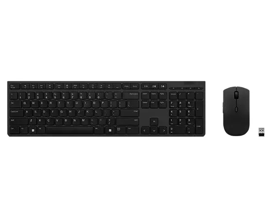 Lenovo Professional - Keyboard And Mouse Set - Wireless - Bluetooth, 2.4 Ghz - Uk - Key Switch: Scissor-Switch - Grey -