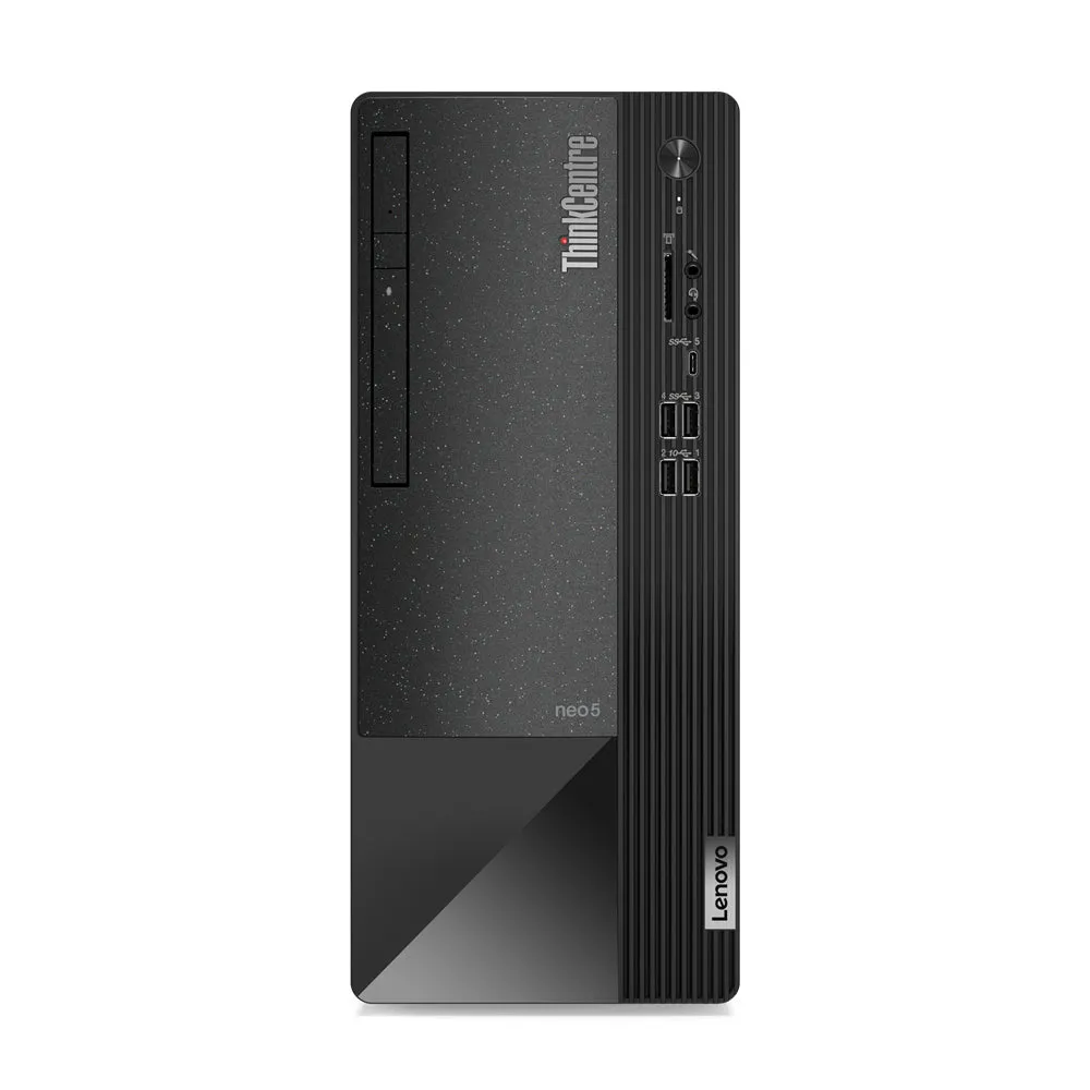 Lenovo Thinkcentre Neo 50T Intel® Core™ I3 I3-12100 8 Gb Ddr4-Sdram 256 Gb Ssd Windows 11 Pro Tower Pc Black, Grey