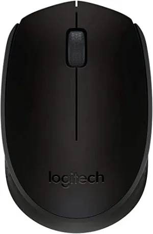 Logitech B170 Wireless Optical Mouse, USB, 3 Button, 2.4 GHz, Ambidextrous, for PC / Mac / Laptop