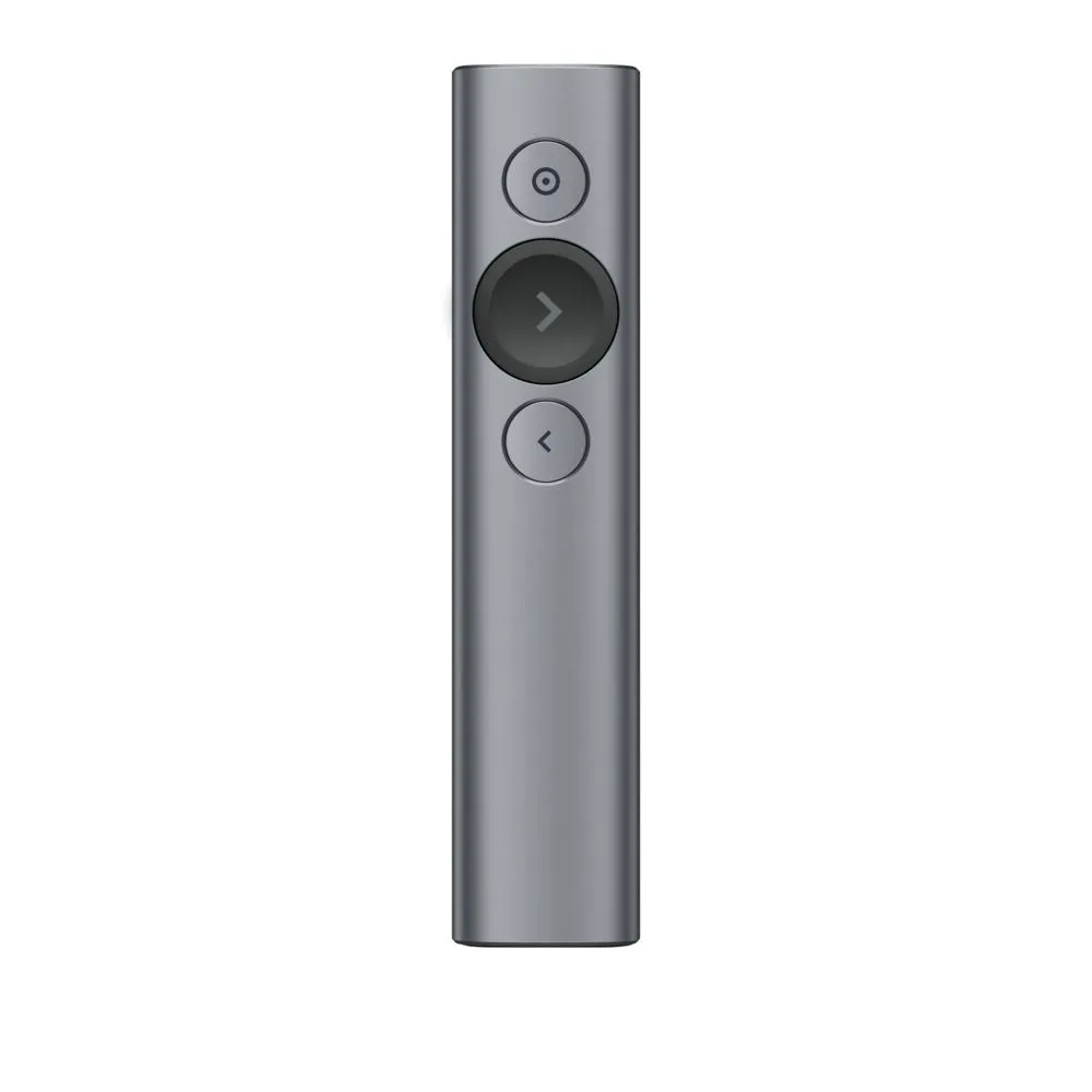 Logitech Spotlight - Presentation Remote Control - 3 Buttons - Slate