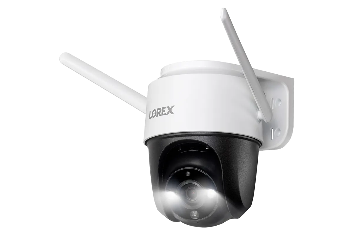 Lorex Fusion Series 4K 16 Camera Capable (8 Wired   8 Fusion Wi-Fi) 2TB NVR Wireless System with Two 2K Pan-Tilt Outdoor Wi-Fi Cameras