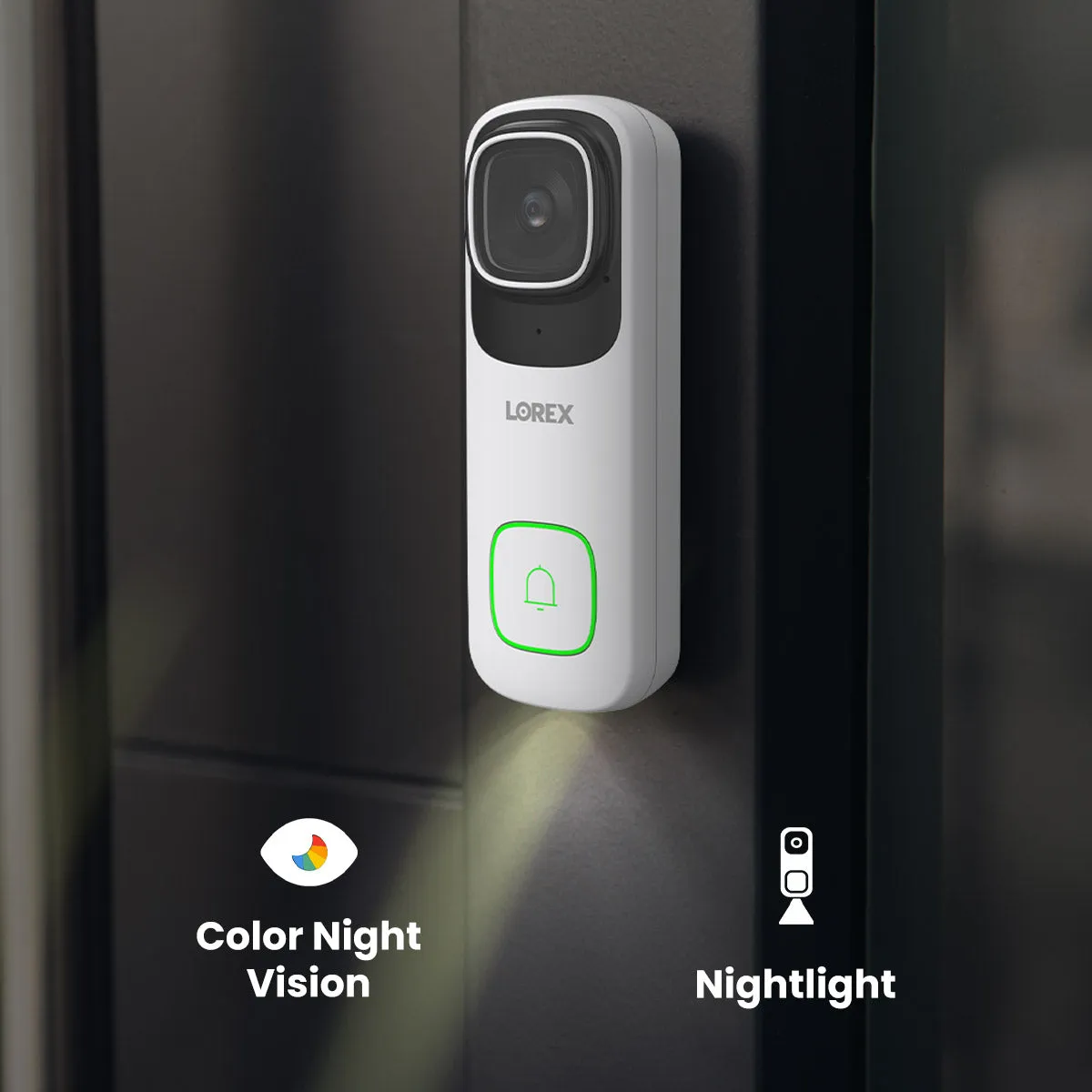 Lorex Wireless Fusion - 4K  NVR with 4K Wired Doorbell and 4K Dual Lens Smart Security Lighting Camera